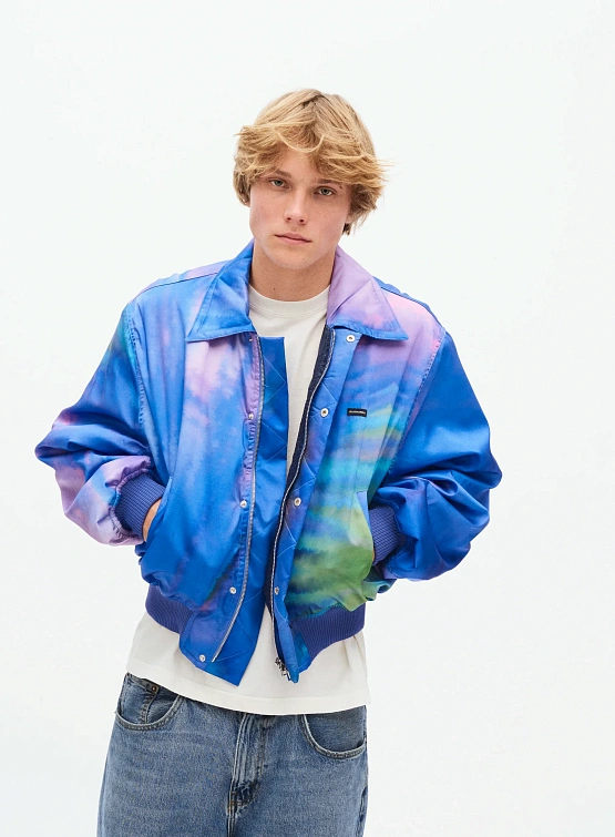 Бомбер Bluemarble Borealis Printed Blue Tie Dye