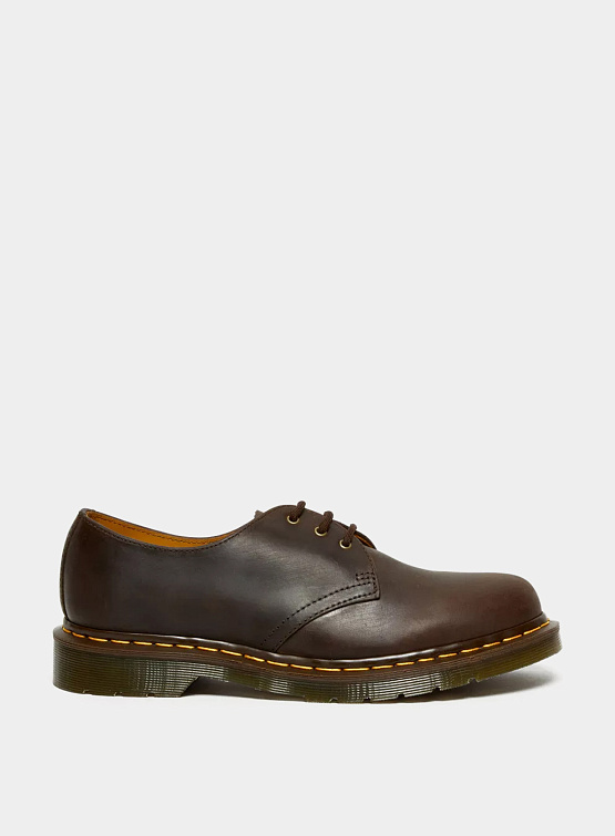 Полуботинки Dr. Martens 1461 Crazy Horse Leather Oxford Brown