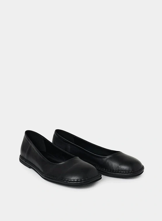 Женские балетки AMOMENTO Rounded Flats Black