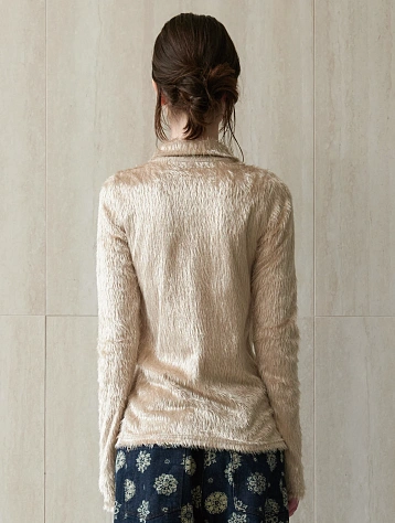 Женский кардиган EPINGLER Fur Slim Knit Beige