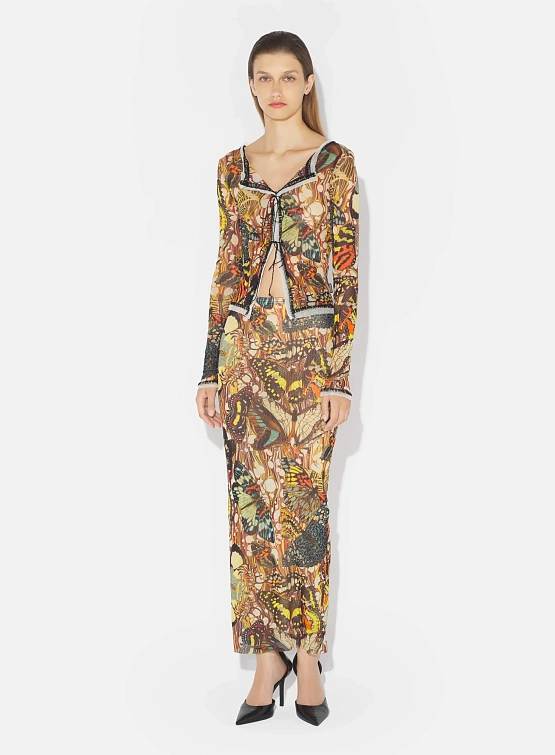 Женская юбка Jean Paul Gaultier Re-Edition: "Papillon" Yellow/Multi