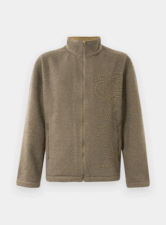 Флисовая куртка Bluemarble Studded Fleece Green