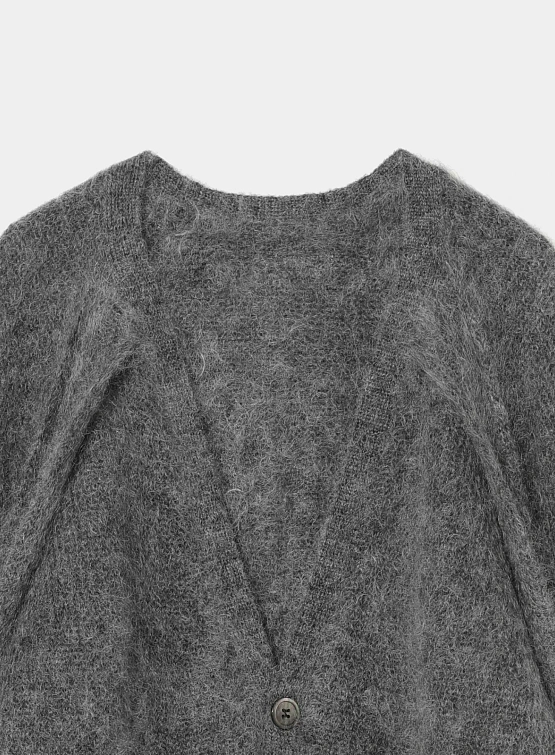 Кардиган UNDERCOVER Seam-Out Mohair Knit Charcoal