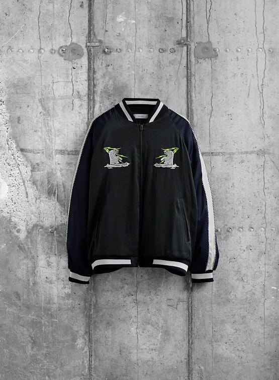 Бомбер FACETASM Souvenir Jacket Black Navy