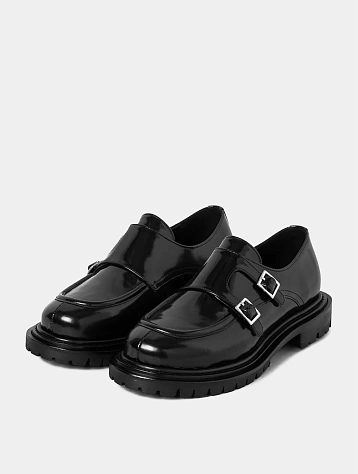 Лоферы JUUN.J Vibram Sole Loafers with Buckle Black