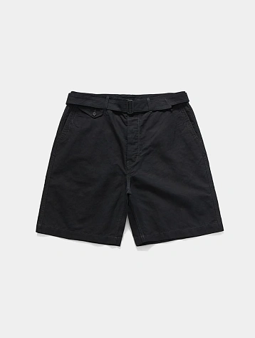 Шорты EASTLOGUE Belted Cattleman Black Linen