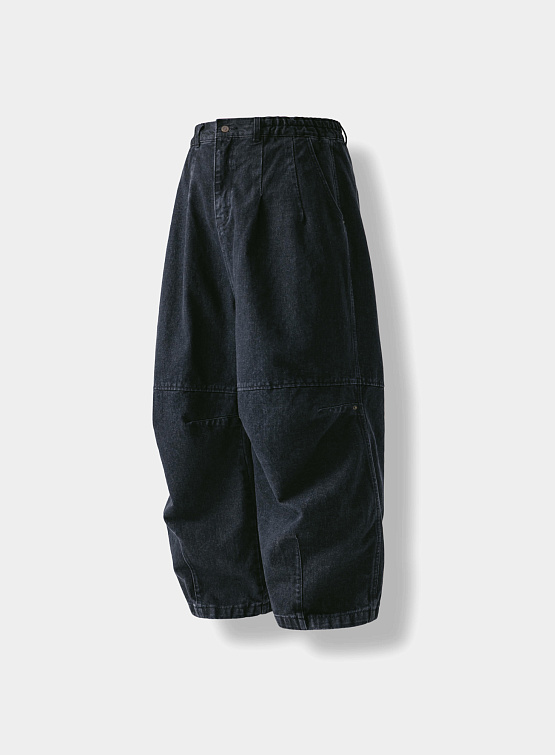 Джинсы ANGLAN Lazy Dart Denim Balloon Pants Black