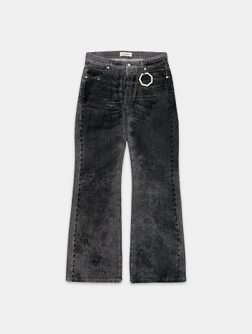 Джинсы ALCHEMIST Crystal Studio Flocked Black