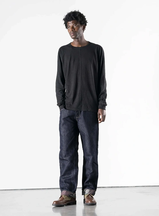 Лонгслив MAHARISHI 5245 Hemp Cross Oversized Black