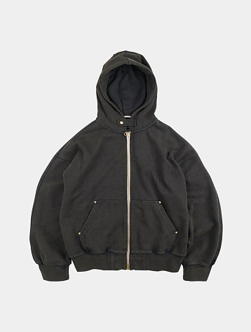 Зип-худи FrizmWORKS Vintage Dyeing Parka Black/Brown