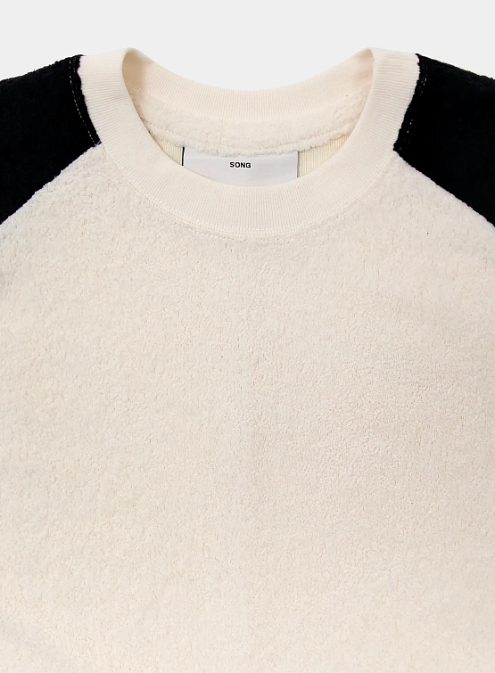 Лонгслив Song for the Mute''25.2 Sunflower'' Towel Raglan White