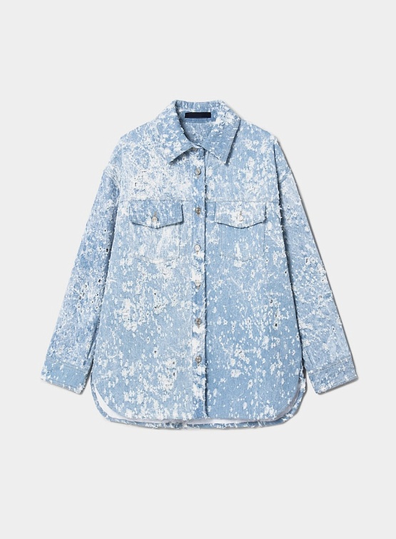 Женский овершот JUUN.J Bullet Denim Overfit Shirt Sky Blue