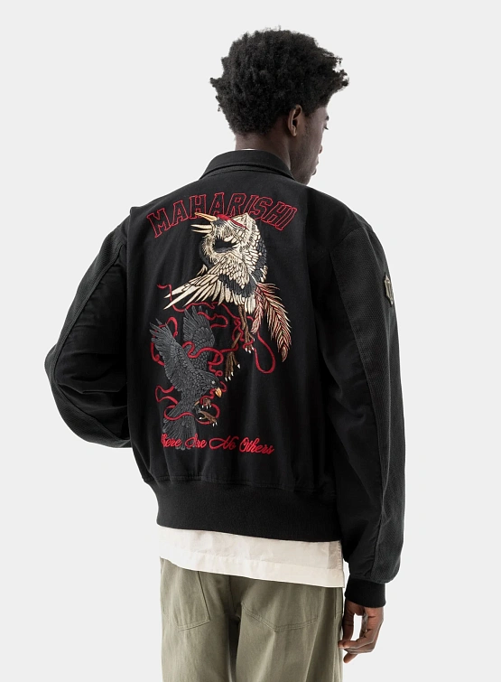 Бомбер MAHARISHI 6101 Crow & Heron M42 Flight Black