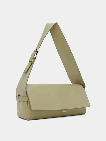 Женская сумка OPEN YY Leather Belting Duffle Green