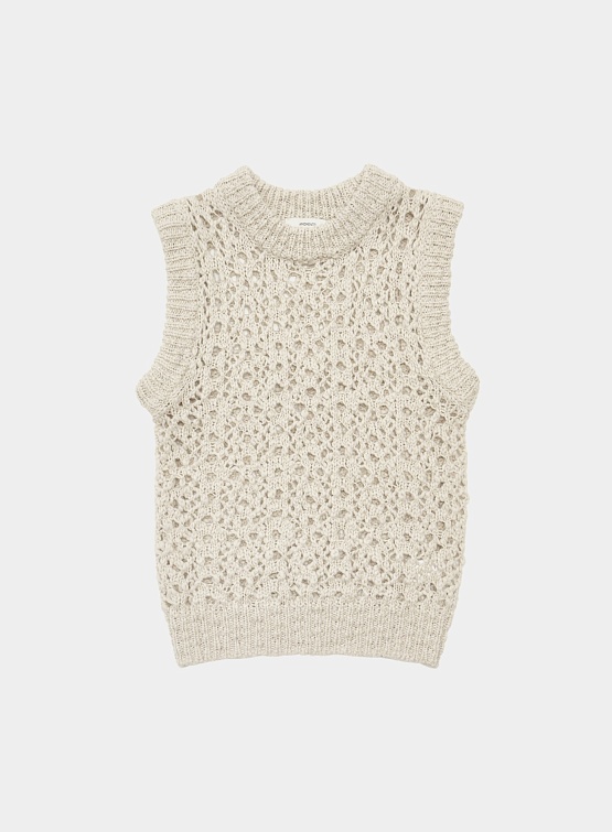 Женский жилет AMOMENTO Crochet Vest Beige