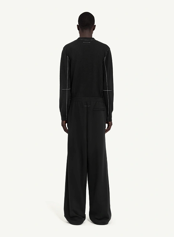 Брюки MM6 Maison Margiela Loose Wide Leg Black