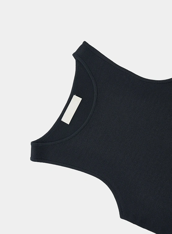 Женский топ AMOMENTO Cut-Out Sleeveless Top Dark Navy