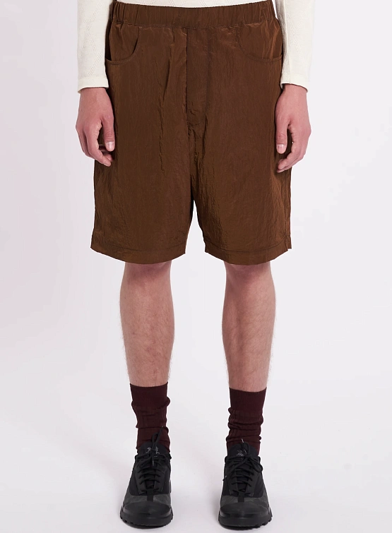 Шорты RANRA Stroller Shiny Nylon Bronze Brown