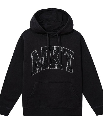 Худи MARKET MKT Rhinestone Arc Washed Black