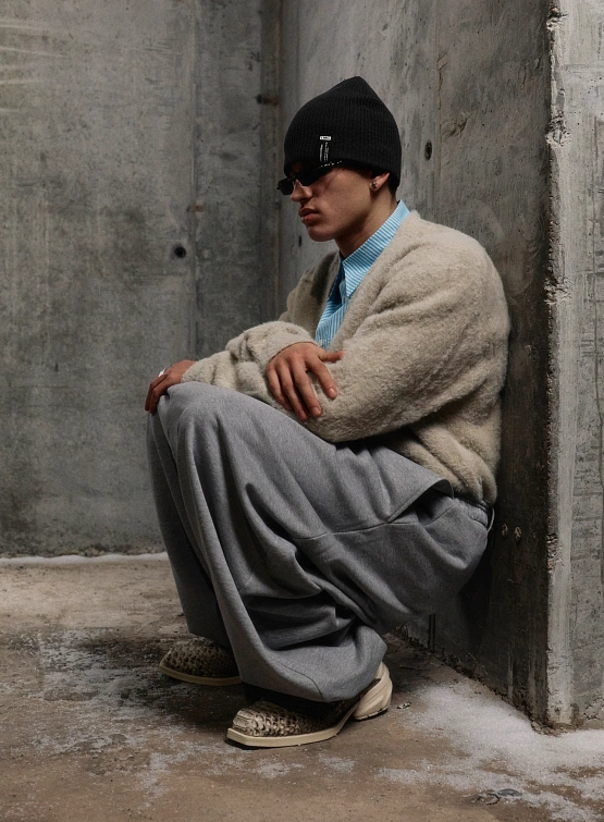 Шапка LMC Label Short Beanie Charcoal