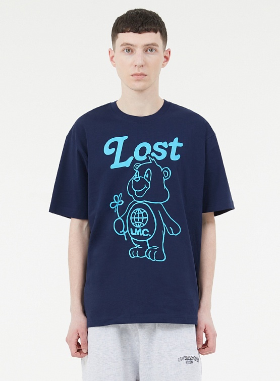 Футболка LMC Flower Bear Tee Navy