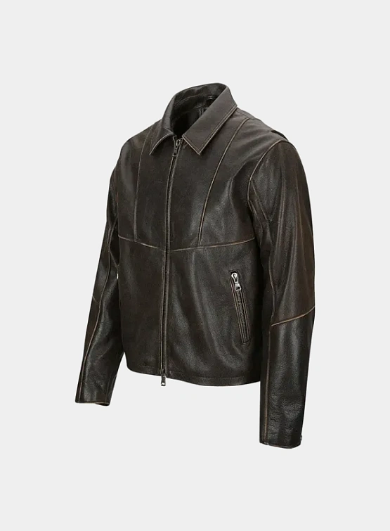 Кожаная куртка Andersson Bell Dreszen Leather Jacket Brown