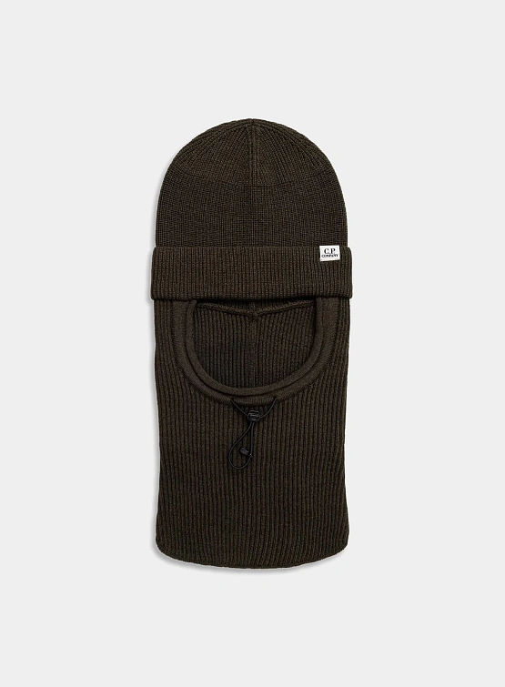 Балаклава C.P. Company Extrafine Merino Wool Ski Mask Ebony