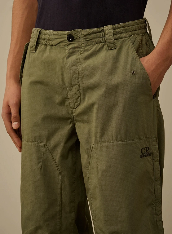 Брюки C.P. Company Cotton Rip Stop Loose Thyme Green