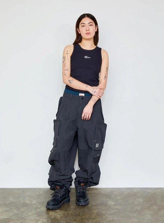 Брюки LMC Pigment Dyed Multi Cargo Wide Pants Black