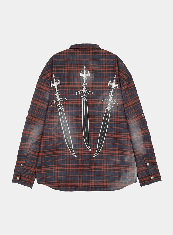 Рубашка Thug Club Arab Sword Flannel Red