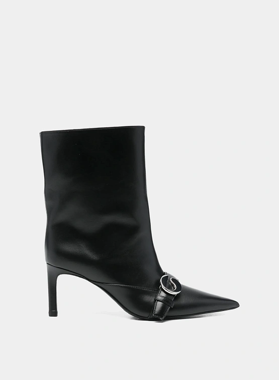 Женские ботильоны Coperni Ankle Heeled Belt Black