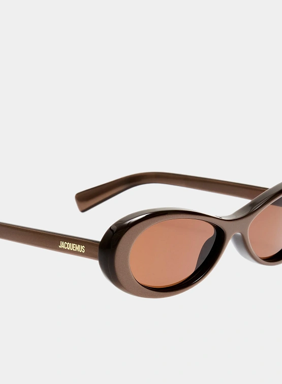 Очки JACQUEMUS Nuvola Metallic Brown