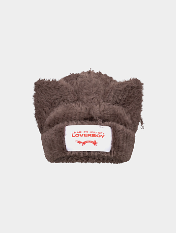 Шапка Charles Jeffrey Loverboy Fluffy Chunky Ears Brown