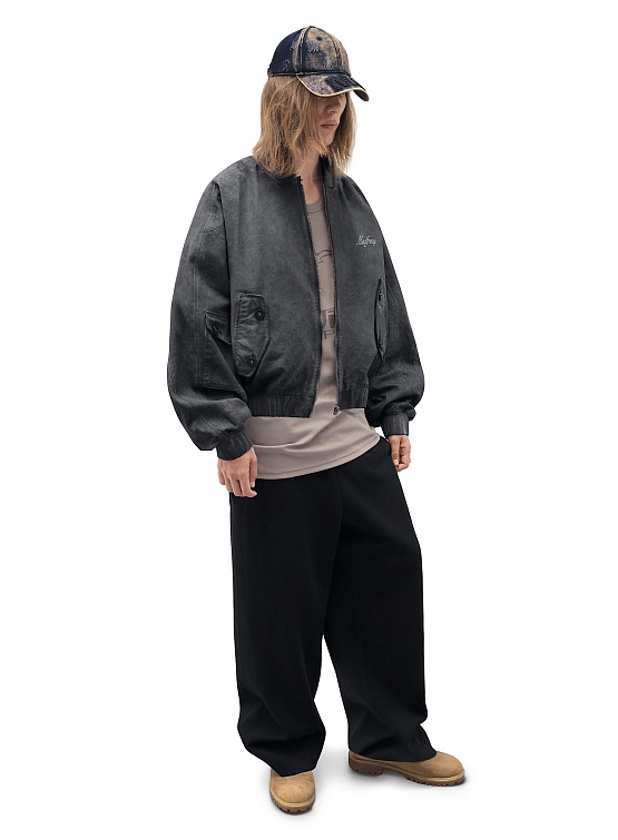 Бомбер MADFRENZY Oversized Black