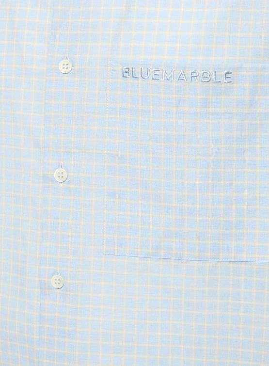 Рубашка Bluemarble Shortsleeves Plaid Blue Yellow