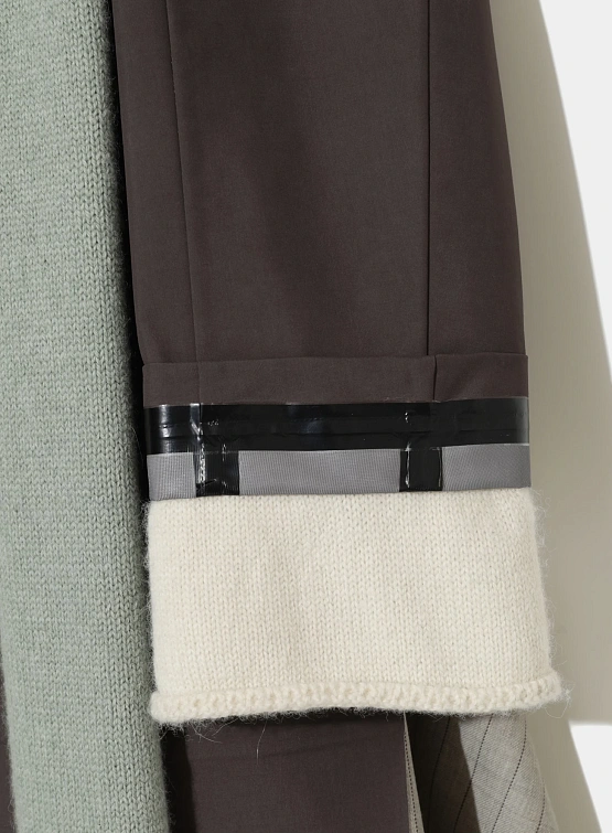 Женское пальто UNDERCOVER Bonded Wool Stripe Gray Brown