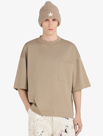 Футболка Études Oversized Pocket É Beige