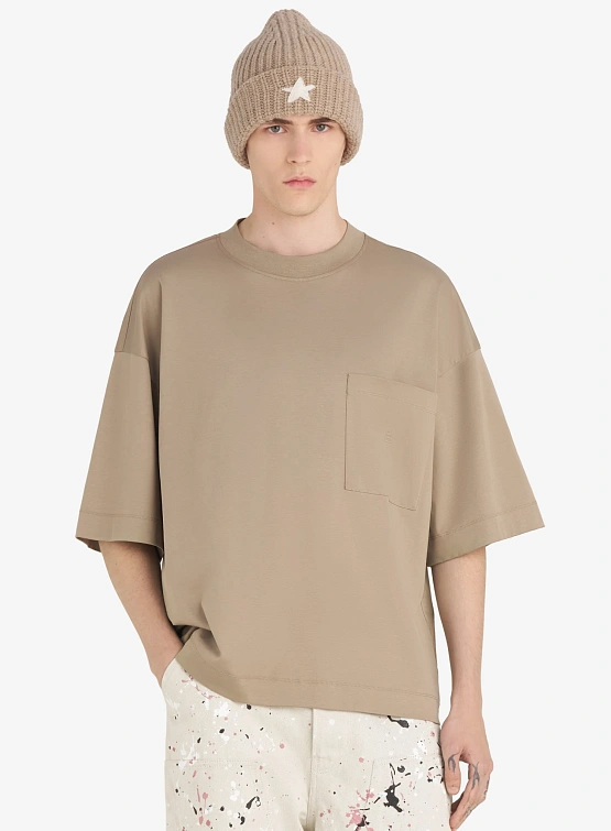 Футболка Études Oversized Pocket É Beige