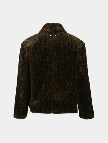 Женская шуба Andersson Bell Leopard Fur Duffle Brown
