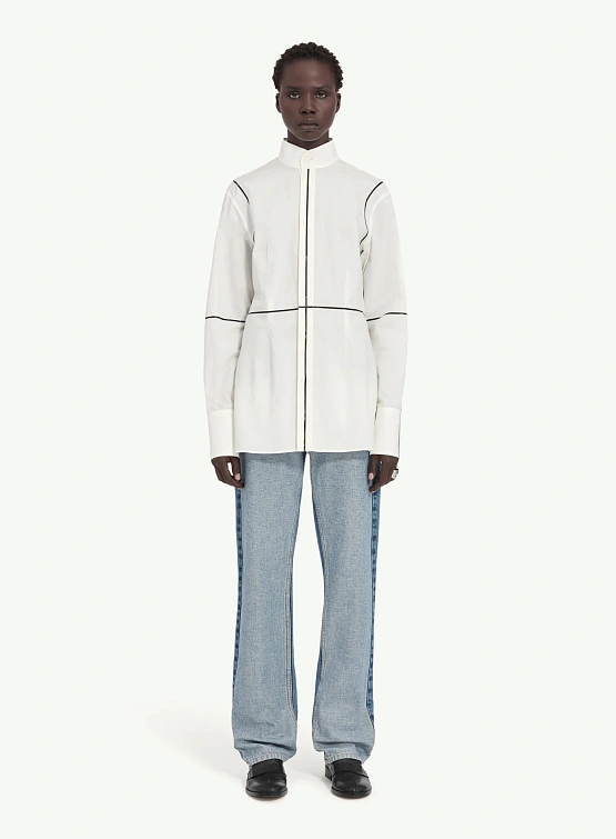 Женская рубашка MM6 Maison Margiela Sculpted Off White