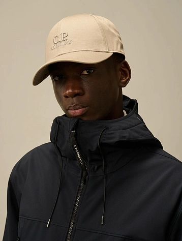 Кепка C.P. Company Gabardine Logo Cap Vintage Khaki