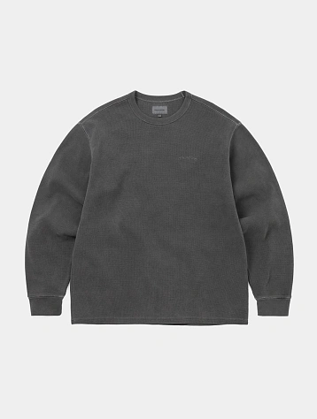 Лонгслив thisisneverthat Waffle L/S Charcoal