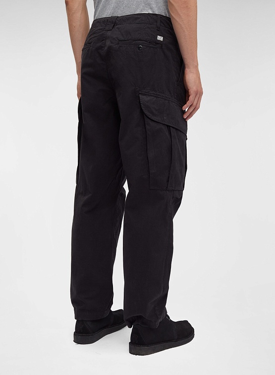 Брюки C.P. Company Microreps Loose Cargo Black