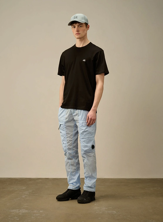 Футболка C.P. Company 30/1 Jersey Logo Patch Black