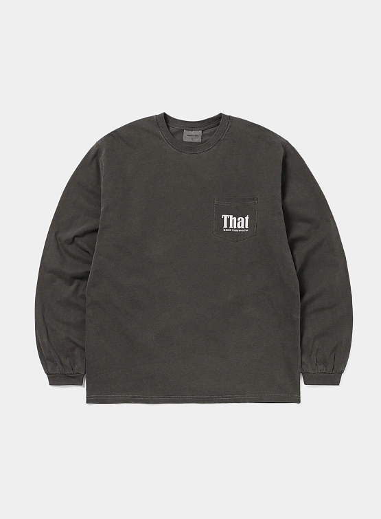 Лонгслив thisisneverthat That Pocket L/S Tee Charcoal