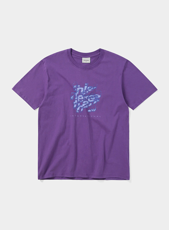 Футболка thisisneverthat Crushed Pixel Tee Purple