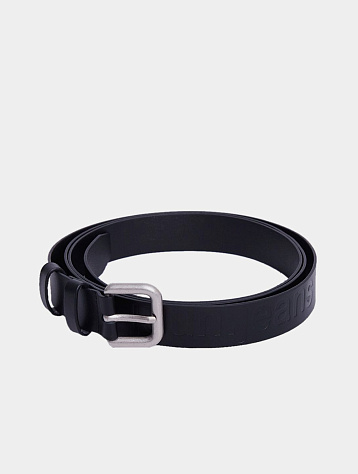 Женский ремень JUUN.J Logo Leather Belt Black