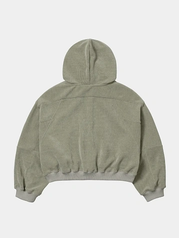 Зип-худи AJOBYAJO Corduroy Short Zip-Up Ash Khaki