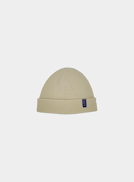 Шапка A-COLD-WALL* Ribbed Structure Beanie Beige