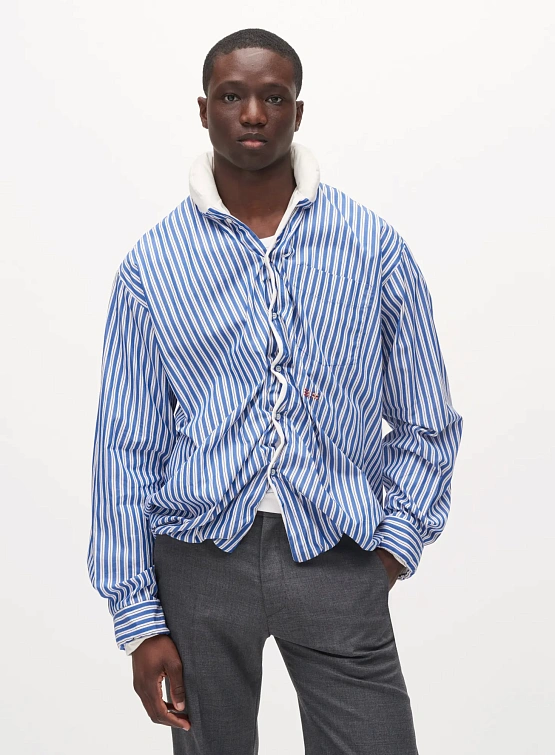 Рубашка Bluemarble Striped Pillow Shirt Blue